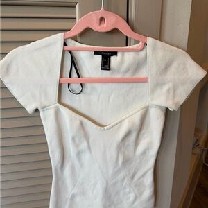Forever 21 White Short Sleeve Top